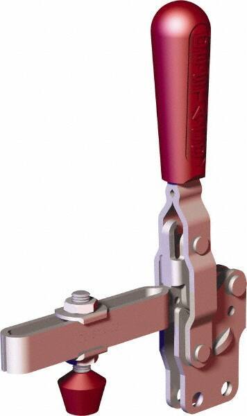 De-Sta-Co - 375 Lb Holding Capacity, Vertical Handle, Manual Hold Down Toggle Clamp - 57° Handle Movement, 99° Bar Opening, U-Bar, Straight Base, Carbon Steel - USA Tool & Supply