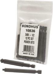 Bondhus - Hex Driver Sets - MP 5/64-1/2" 12PC POWER BIT SET-BONDHUS - USA Tool & Supply