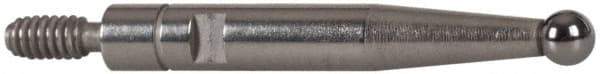 INTERAPID - 0.08" Ball Diam, Carbide, Ball Test Indicator Contact Point - 0.65" Contact Point Length, Use with Brown & Sharpe Interapid 312 Dial Test Indicators (Except 74.111965 & 74.111958) - USA Tool & Supply