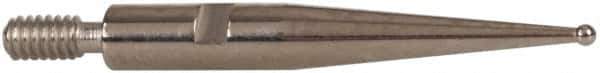 INTERAPID - 0.031" Ball Diam, Carbide, Ball Test Indicator Contact Point - 0.65" Contact Point Length, Use with Brown & Sharpe Interapid 312 Dial Test Indicators (Except 74.111965 & 74.111958) - USA Tool & Supply