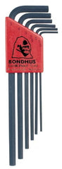 Bondhus - 6 Piece L-Key Hex Key Set - USA Tool & Supply