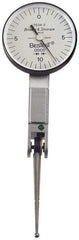 TESA Brown & Sharpe - 0.02 Inch Range, 0.0005 Inch Dial Graduation, Horizontal Dial Test Indicator - 1-1/2 Inch White Dial, 0-10-0 Dial Reading, Accurate to 0.0005 Inch - USA Tool & Supply
