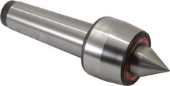 Rohm - MT6 Taper Shank, 4.134" Head Diam 2,500 Lb Capacity Live Center - 2,600 Max RPM, 3.217" Head Length, 1.9685" Point Diam, 2.264" Point Len, 7,700 Lb Max Workpc, 13.15" OAL, Standard Point - USA Tool & Supply