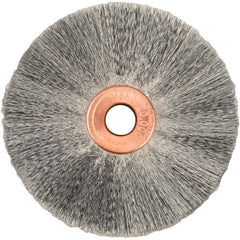 2″ Small Diameter Crimped Wire Wheel, .003″ Steel Fill, 1/4″ Arbor Hole - USA Tool & Supply