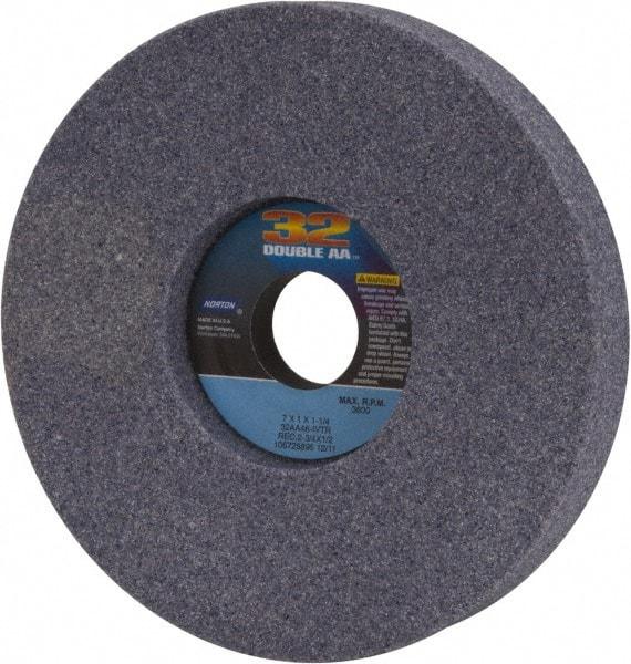 Norton - 7" Diam x 1-1/4" Hole x 1" Thick, I Hardness, 46 Grit Surface Grinding Wheel - Aluminum Oxide, Type 5, Coarse Grade, 3,600 Max RPM, Vitrified Bond, One-Side Recess - USA Tool & Supply