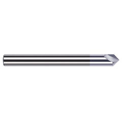 Engraving Cutters - 0.1250″ (1/8″) Shank Diameter × 40° included Carbide Marking Cutter for Non-Ferrous, 2 Flute, TiB2 Coated - Exact Industrial Supply