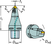 C6-DCMNN-00090-16 Capto® and SL Turning Holder - USA Tool & Supply