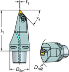 C6-DDMNL-33120-15 Capto® and SL Turning Holder - USA Tool & Supply