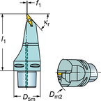 C6-SVMBL-00130-16 Capto® and SL Turning Holder - USA Tool & Supply