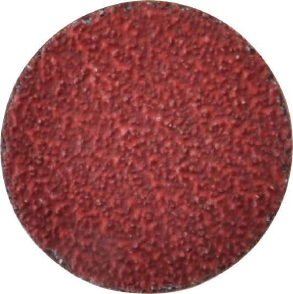 Norton - 2" Disc Diam, 36 Grit, Ceramic Alumina Quick Change Disc - Type R Attaching System, Coated, Red, Very Coarse Grade, 25,000 RPM, R983 Series - USA Tool & Supply