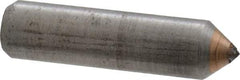 Norton - 1" Long x 1/4" Shank Diam Single Point Diamond Dresser - 80° Included Angle - USA Tool & Supply