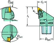 C5-CDJNL-35060-15-4 Capto® and SL Turning Holder - USA Tool & Supply