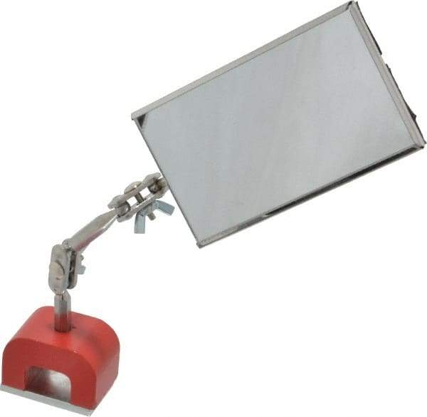 General - Rectangular Glass Inspection Mirror - 3-1/2" Long, 2" Wide - USA Tool & Supply