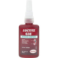 Loctite - 50 mL, Green, High Strength Retaining Compound - Series 638 - USA Tool & Supply