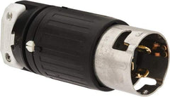 Hubbell Wiring Device-Kellems - 250 VAC, 50 Amp, NonNEMA Configuration, Industrial Grade, Self Grounding Plug - 3 Phase, 3 Poles, IP20, 0.83 to 1-1/4 Inch Cord Diameter - USA Tool & Supply