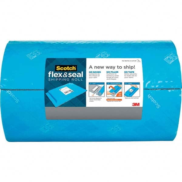 3M - 15" x 50' Blue Synthetic Rubber Adhesive Packaging Tape - USA Tool & Supply