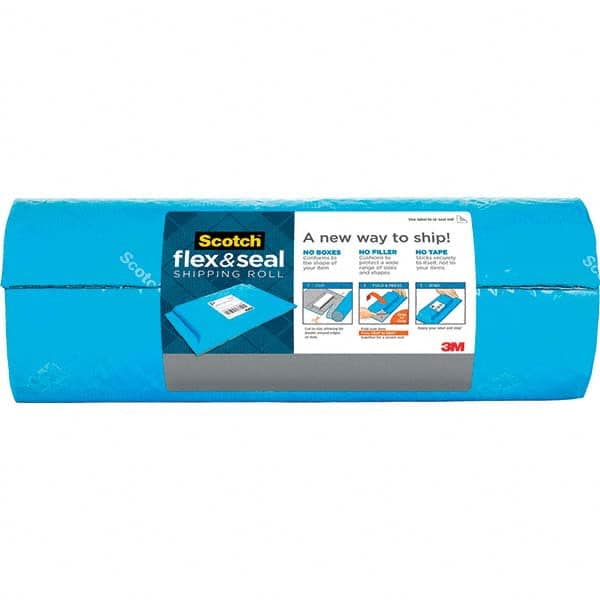 3M - 15" x 10' Blue Synthetic Rubber Adhesive Packaging Tape - USA Tool & Supply