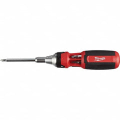 Milwaukee Tool - Screwdriver Bit Sets Type: Multi-Bit Screwdriver; Mulit-Purpose Tool Drive Size: 1/4 (Inch) - USA Tool & Supply