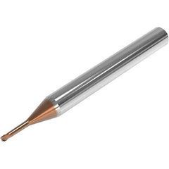 Seco - 3mm, 4 Flute, Single End, Solid Carbide, 0.05mm Corner Radius End Mill - 50mm OAL, 28° Helix, Right Hand Flute, 2.25mm LOC, Right Hand Cut, 15mm Extended Reach - USA Tool & Supply
