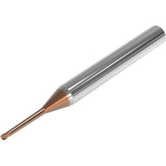 Seco - 3mm, 4 Flute, Single End, Solid Carbide, 0.1mm Corner Radius End Mill - 60mm OAL, 28° Helix, Right Hand Flute, 2.25mm LOC, Right Hand Cut, 24mm Extended Reach - USA Tool & Supply