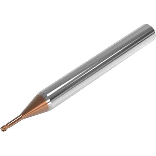 Seco - 3mm, 4 Flute, Single End, Solid Carbide, 0.1mm Corner Radius End Mill - 50mm OAL, 28° Helix, Right Hand Flute, 2.25mm LOC, Right Hand Cut, 9mm Extended Reach - USA Tool & Supply
