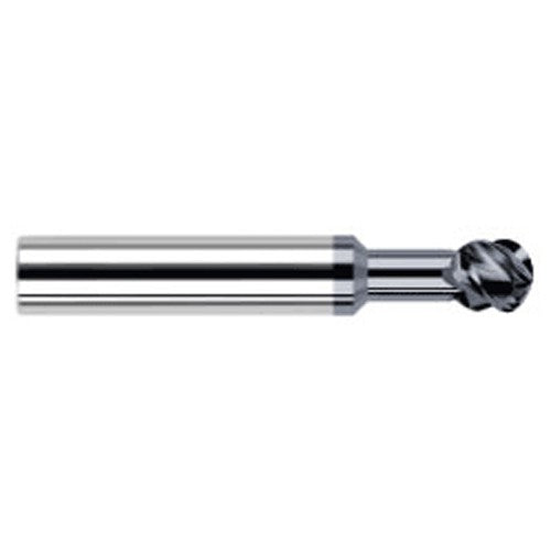Undercutting End Mills - 0.5000″ (1/2″) Cutter Diameter × 0.5000″ (1/2″) Neck Length × 270° Carbide Undercutting End Mill, 4 Flutes, AlTiN Coated - Exact Industrial Supply
