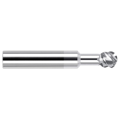 Undercutting End Mills - 0.0938″ Cutter Diameter × 0.2500″ (1/4″) Neck Length × 270° Carbide Undercutting End Mill, 2 Flutes, TiB2 Coated - Exact Industrial Supply