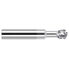 Undercutting End Mills - 0.3125″ (5/16″) Cutter Diameter × 0.7500″ (3/4″) Neck Length × 270° Carbide Undercutting End Mill, 4 Flutes, TiB2 Coated - Exact Industrial Supply