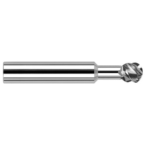Undercutting End Mills - 0.0937″ (3/32″) Cutter Diameter × 0.3750″ (3/8″) Neck Length × 270° Carbide Undercutting End Mill, 2 Flutes - Exact Industrial Supply