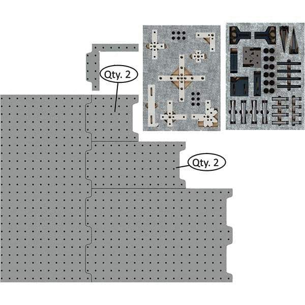 Phillips Precision - CMM Fixtures Type: Fixture Kits & Sets Plate Design: Magnetic - USA Tool & Supply