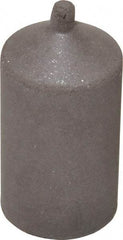 Cratex - 1" Max Diam x 1-3/4" Long, Cone, Rubberized Point - Medium Grade, Silicon Carbide, 1/4" Arbor Hole, Unmounted - USA Tool & Supply