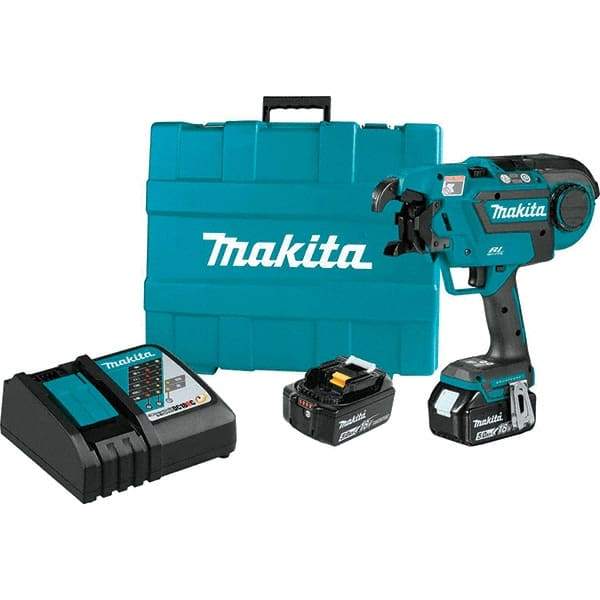 Makita - Cordless Rebar Tying Tool Voltage: 18.0 Rebar Size Capacity: #5 x #5 - USA Tool & Supply