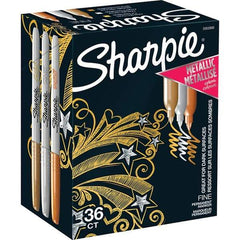 Sharpie - Markers & Paintsticks Type: Permanent Color: Bronze; Gold - USA Tool & Supply