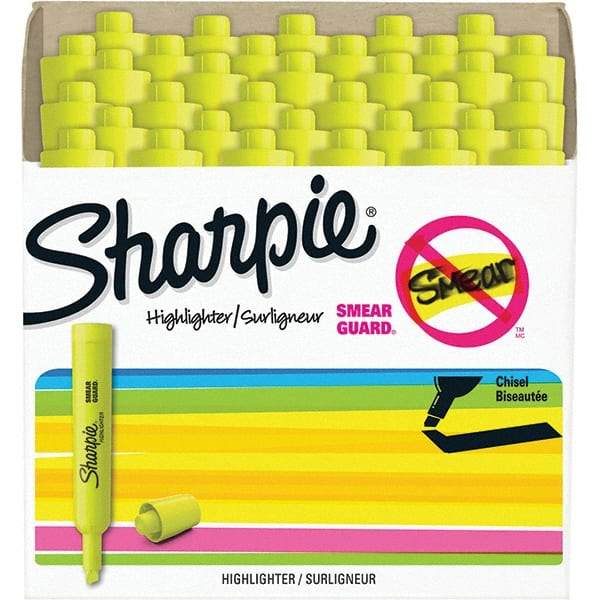 Sharpie - Markers & Paintsticks Type: Highlighter Color: Fluorescent Yellow - USA Tool & Supply