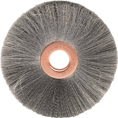 3″ Small Diameter Crimped Wire Wheel, .003″ Steel Fill, 1/2″ Arbor Hole - USA Tool & Supply