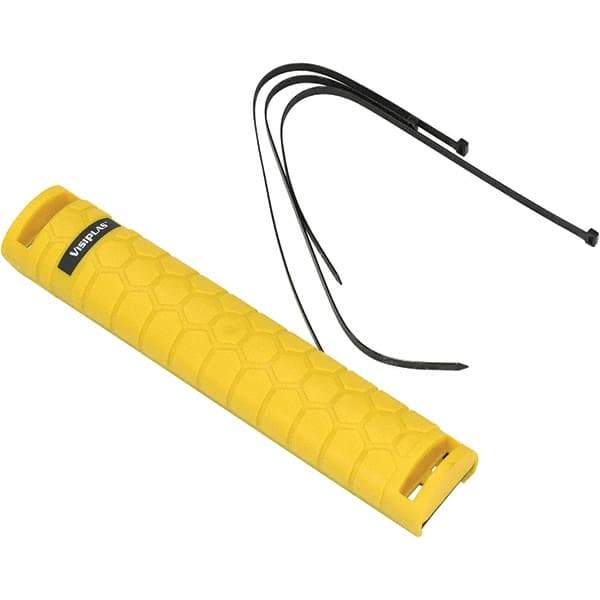 Vestil - 3" Long, Polyethylene Rack Guard - Yellow - USA Tool & Supply