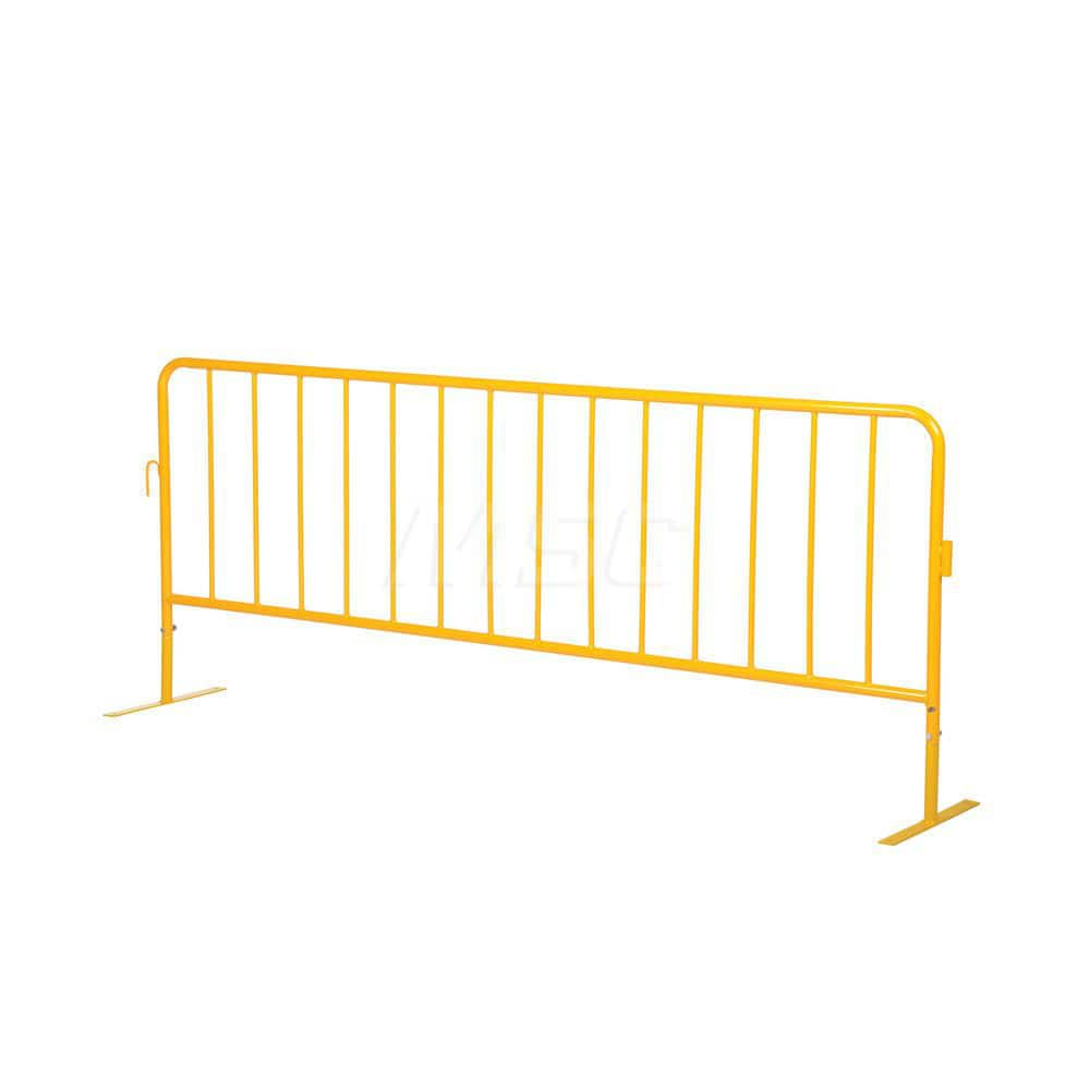 Railing Barriers; Type: Barrier; Barrier Type: Barricade; Length (Inch): 101 3/4; Height (Inch): 40-11/16; Material: Steel; Material: Steel