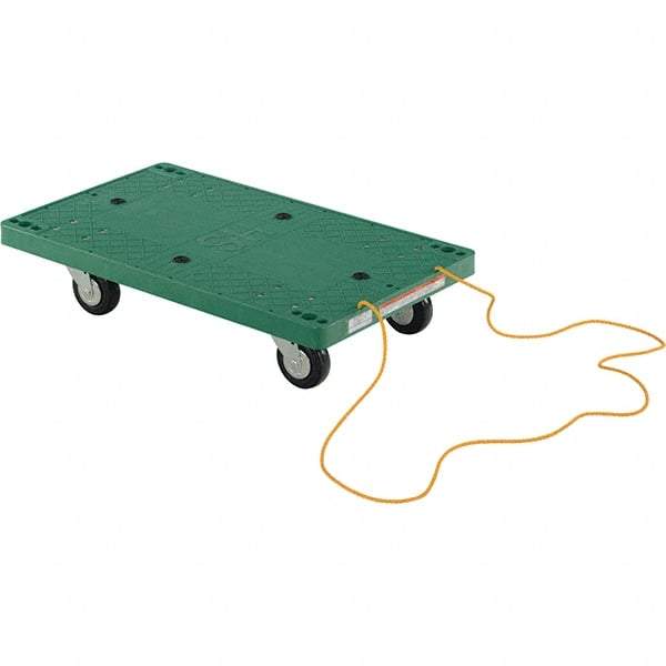 Vestil - 500 Lb Capacity Plastic Dolly - 30" Long x 18" Wide - USA Tool & Supply