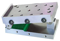 Harig - 4" Long x 6" Wide x 4" High, Precision Steel Sine Plate - Includes 2 Rails - USA Tool & Supply