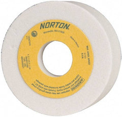 Norton - 4" Diam, 1-1/4" Hole Size, 1-1/2" Overall Thickness, 60 Grit, Type 6 Tool & Cutter Grinding Wheel - Medium Grade, Aluminum Oxide, K Hardness, Vitrified Bond, 5,730 RPM - USA Tool & Supply