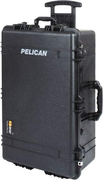 Pelican Products, Inc. - 20-15/32" Wide x 12-29/64" High, Clamshell Hard Case - Black, Polypropylene - USA Tool & Supply