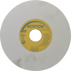 Norton - 7" Diam x 1-1/4" Hole x 1/2" Thick, J Hardness, 100 Grit Surface Grinding Wheel - Aluminum Oxide, Type 1, Fine Grade, 3,600 Max RPM, Vitrified Bond, No Recess - USA Tool & Supply