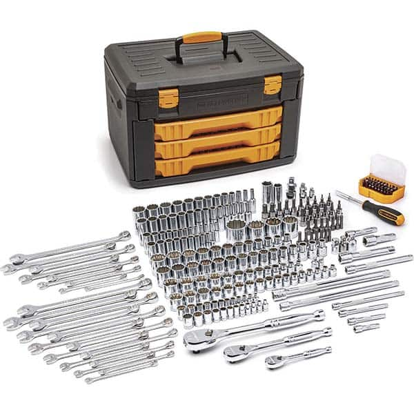 GearWrench - Combination Hand Tool Sets Tool Type: Master Mechanics Tool Set Number of Pieces: 243 - USA Tool & Supply