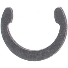 Rotor Clip - 1/2" Shaft Diam, 0.45" Groove Diam, Spring Steel External C Style Retaining Ring - USA Tool & Supply