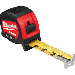 Milwaukee Tool - 16' x 1-5/16" Yellow/Black Blade Tape Measure - USA Tool & Supply