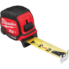Milwaukee Tool - 25' x 1-5/16" Yellow/Black Blade Tape Measure - USA Tool & Supply