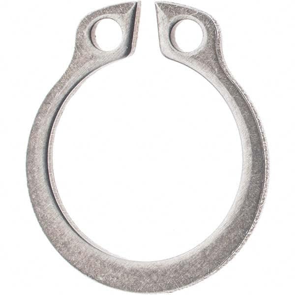 Rotor Clip - 20mm Shaft Diam, 19mm Groove Diam, Stainless Steel Metric External SH Style Retaining Ring - USA Tool & Supply