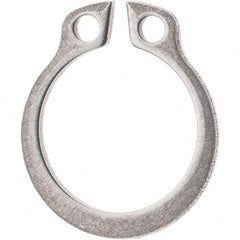 Rotor Clip - 65mm Shaft Diam, 62mm Groove Diam, Stainless Steel Metric External SH Style Retaining Ring - USA Tool & Supply