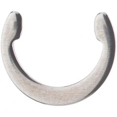 Rotor Clip - 1/8" Shaft Diam, 0.106" Groove Diam, Stainless Steel External C Style Retaining Ring - USA Tool & Supply