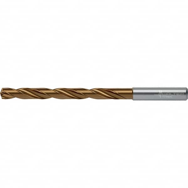 Walter-Titex - 3.5mm 140° Spiral Flute Solid Carbide Taper Length Drill Bit - USA Tool & Supply